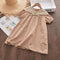Girl's Navy Neck Detachable Summer Dress